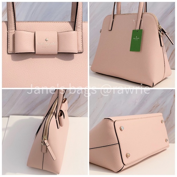 New Kate Spade Maise Leather Bow Domed Satchel - Picture 3 of 4